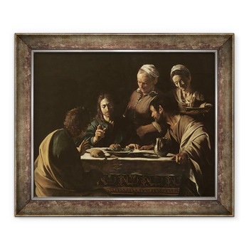 Tablou inramat - Michelangelo Merisi da Caravaggio - Cina la Emmaus, 70 x 85 cm Tablou inramat - Michelangelo Merisi da Caravaggio - Cina la Emmaus, 70 x 85 cm