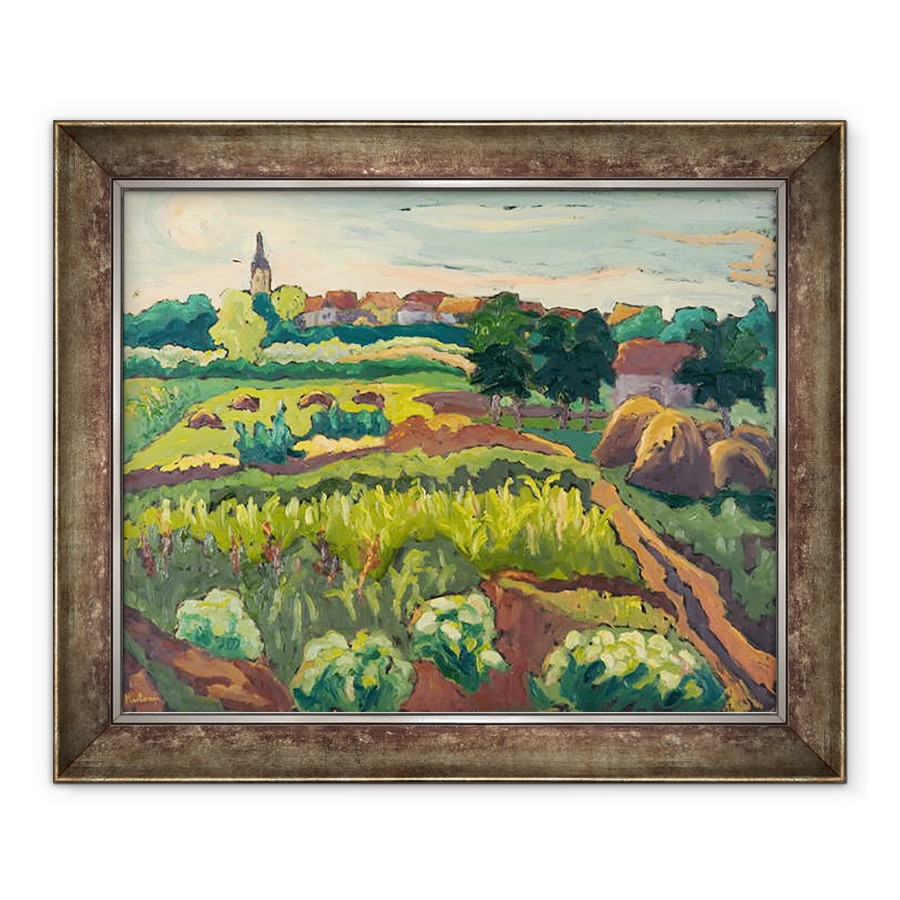 Tablou inramat - Marta Martonfi-Benke - Gradini suburbane, 70 x 85 cm
