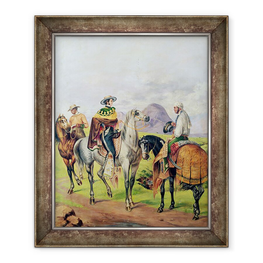Tablou inramat - Scoala Mexicana - Fermieri, 70 x 85 cm