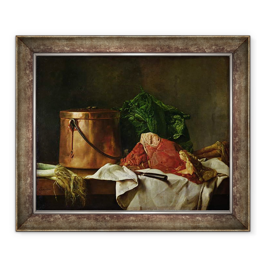 Tablou inramat - Michel-Honore Bounieu - Preparate pentru o tocana, 70 x 85 cm