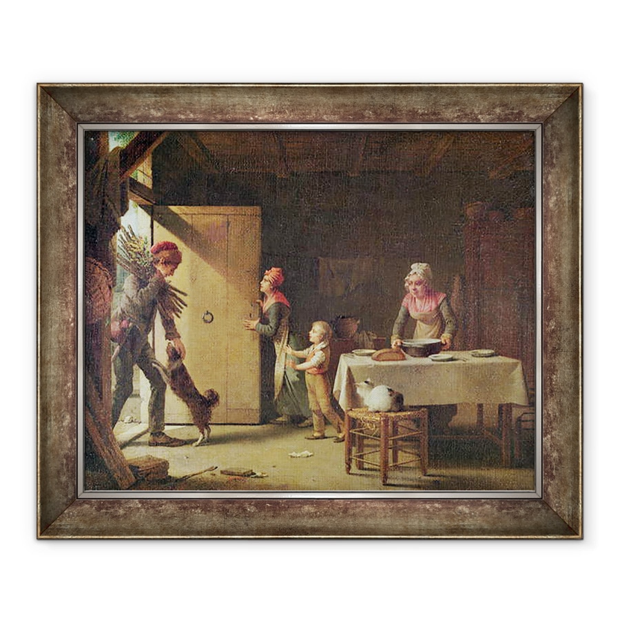 Tablou inramat - Martin Drolling - Familia Rustica, 70 x 85 cm