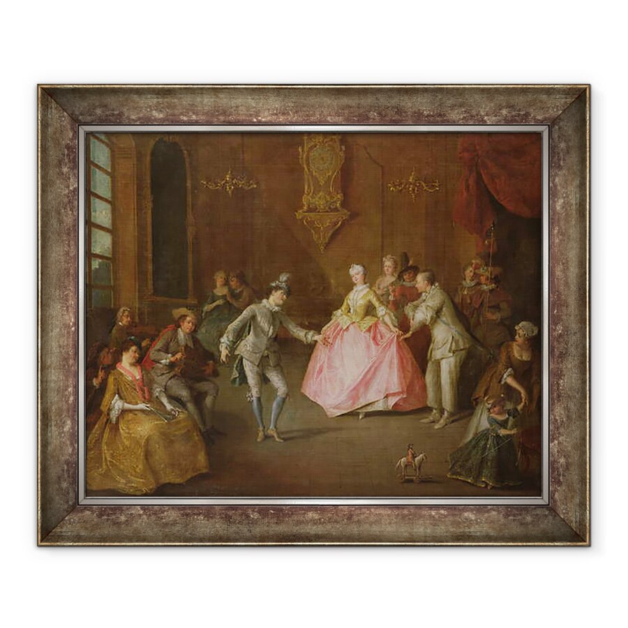 Tablou inramat - Nicolas Lancret - inainte de bal, 70 x 85 cm