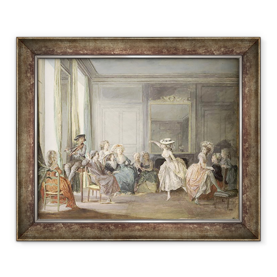 Tablou inramat - Niclas II Lafrensen - Lectia de dans, 70 x 85 cm