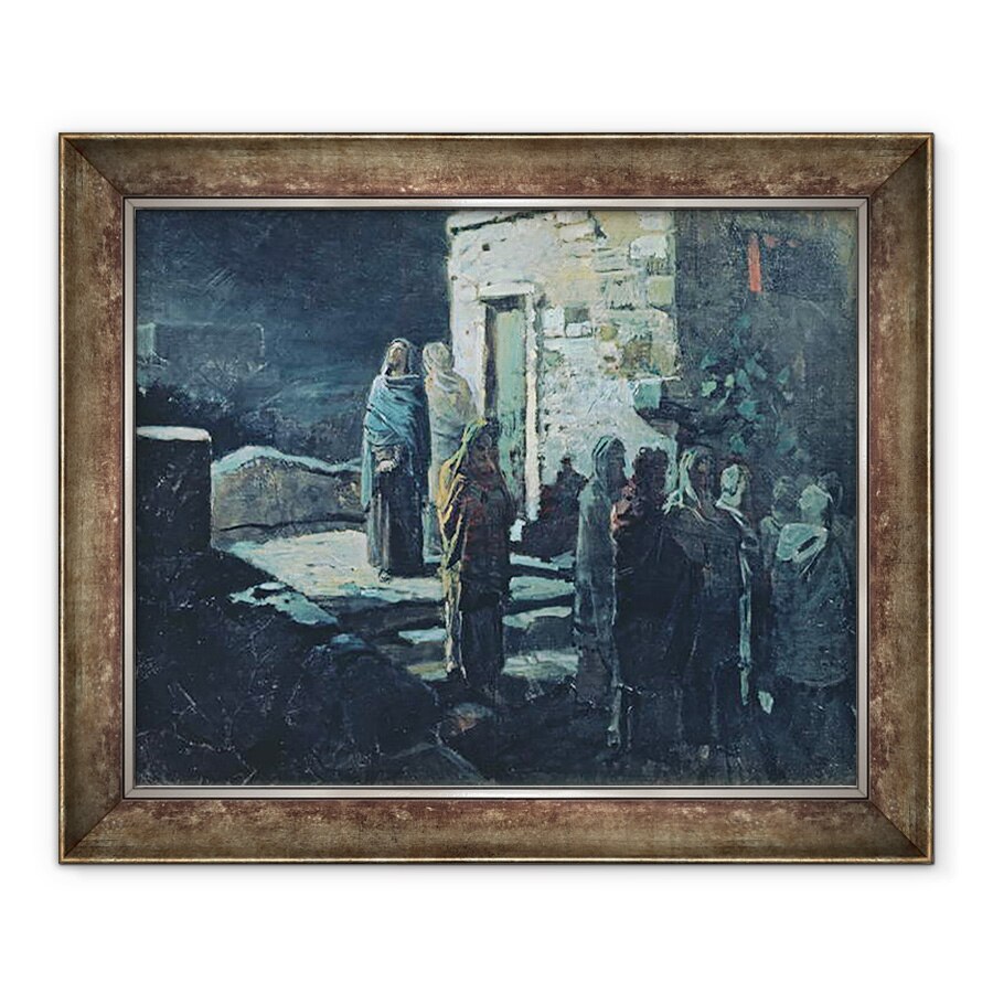 Tablou inramat - Nikolai Nikolajevitch Gay - Hristos dupa Cina cea de Taina din Ghetsimani, 70 x 85 cm