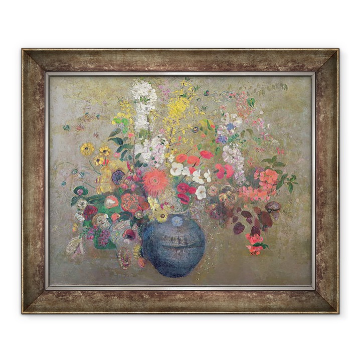 Tablou inramat - Odilon Redon - Flori, 90 x 110 cm