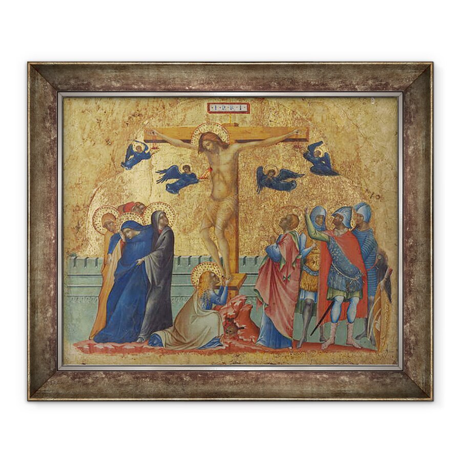 Tablou inramat - Paolo Veneziano - The Crucifixion, 70 x 85 cm