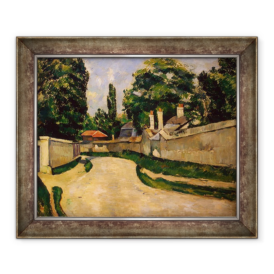 Tablou inramat - Paul Cezanne - Case de-a lungul unui drum, 70 x 85 cm