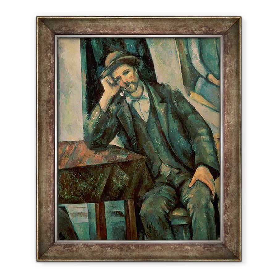 Tablou inramat - Paul Cezanne - Omul fumeaza o pipa, 70 x 85 cm