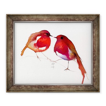 Tablou inramat - Nancy Moniz Charalambous - Doua pasari mici de cerneala, 2014, 70 x 85 cm Tablou inramat - Nancy Moniz Charalambous - Doua pasari mici de cerneala, 2014, 70 x 85 cm