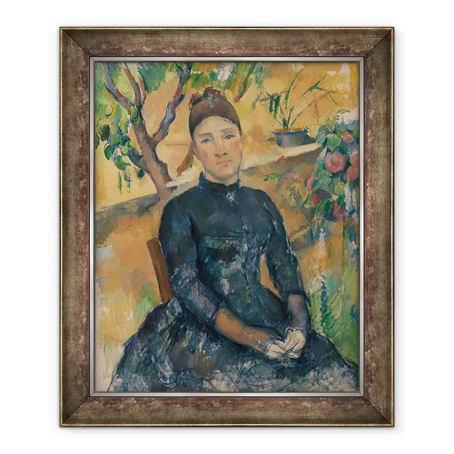 Tablou inramat - Paul Cezanne - Madame Cézanne, Hortense Fiquet 1850—1922, in Conservator, 70 x 85 cm
