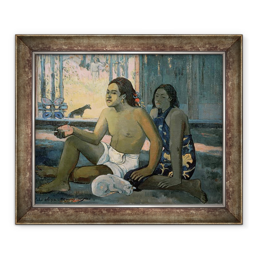 Tablou inramat - Paul Gauguin - Eiaha Ohipa sau Tahitieni intr-o camera, 90 x 110 cm