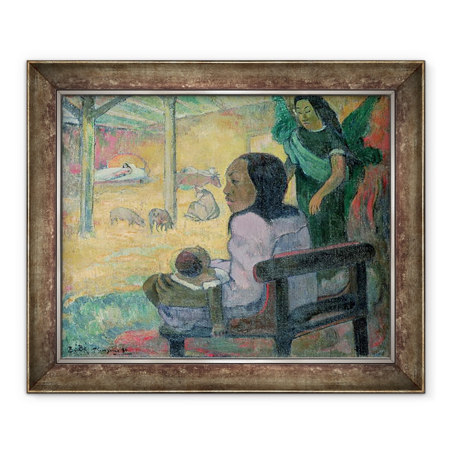 Tablou inramat - Paul Gauguin - Fii Nasterea Domnului, 70 x 85 cm
