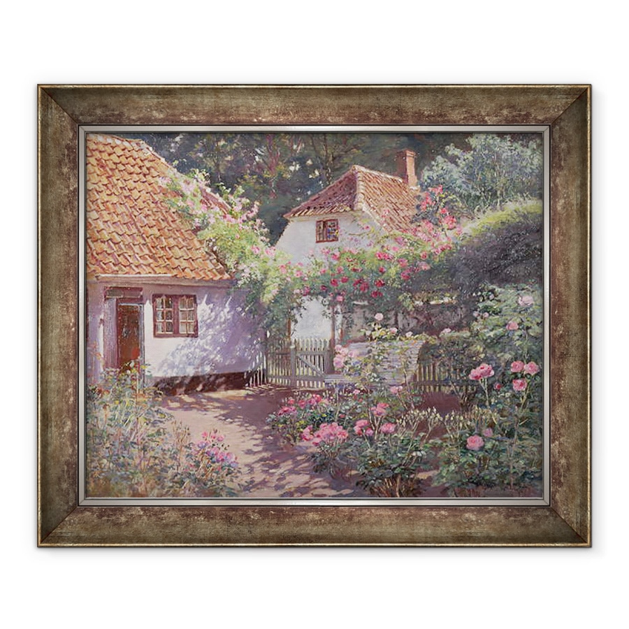 Tablou inramat - Olaf Viggo Peter Langer - Gradina Trandafirilor, 70 x 85 cm