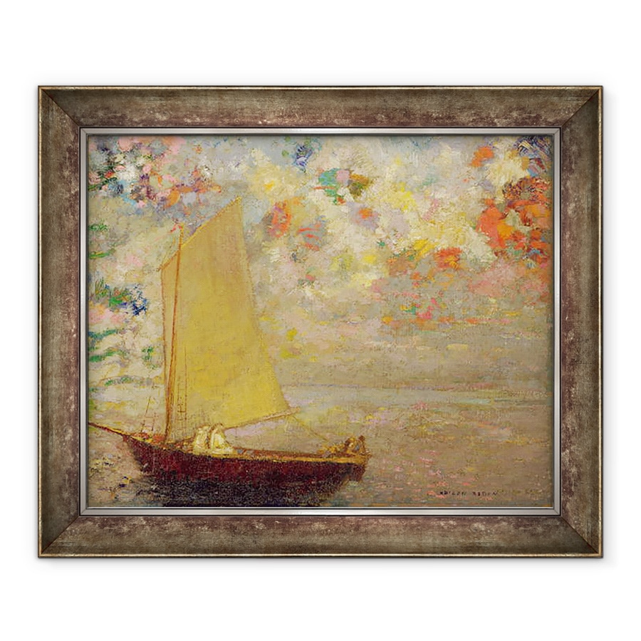 Tablou inramat - Odilon Redon - Barca cu panze, 90 x 110 cm