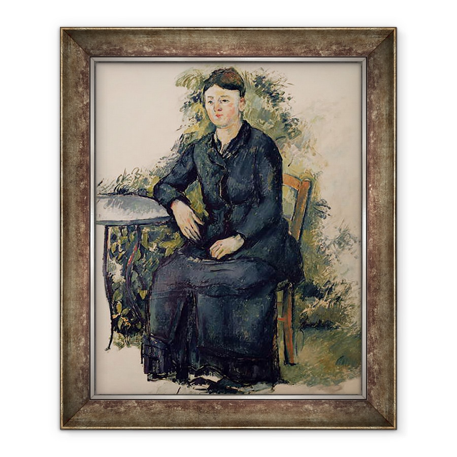 Tablou inramat - Paul Cezanne - Madame Cezanne in gradina, 70 x 85 cm