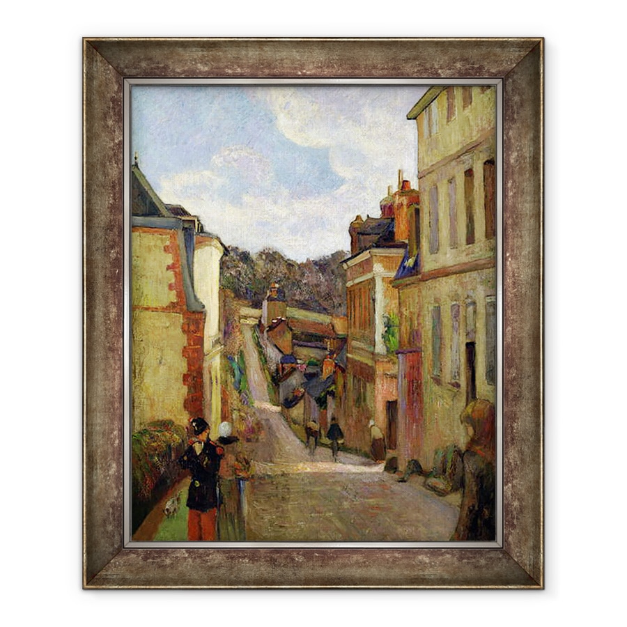 Tablou inramat - Paul Gauguin - O strada suburbana, 70 x 85 cm