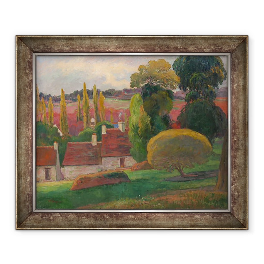 Tablou inramat - Paul Gauguin - O Ferma in Bretania, 70 x 85 cm