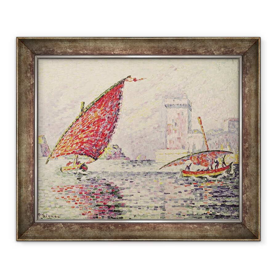 Tablou inramat - Paul Signac - Fort Saint-Jean, Marseilles, 70 x 85 cm