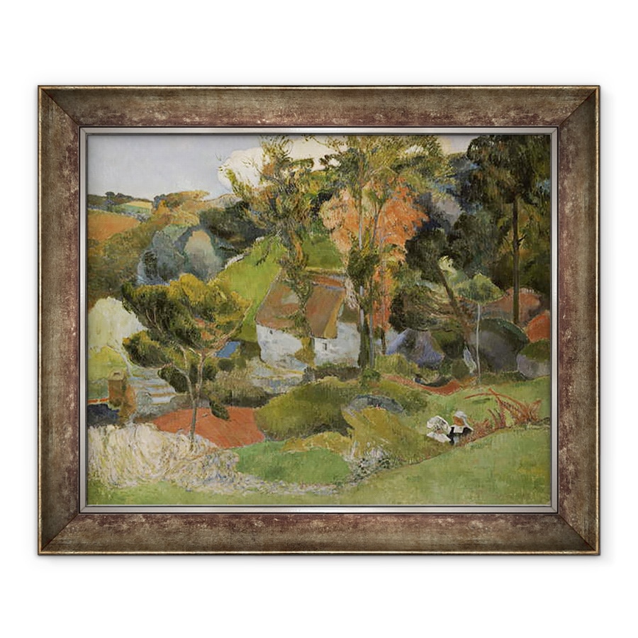 Tablou inramat - Paul Gauguin - Peisaj la Pont Aven, 90 x 110 cm