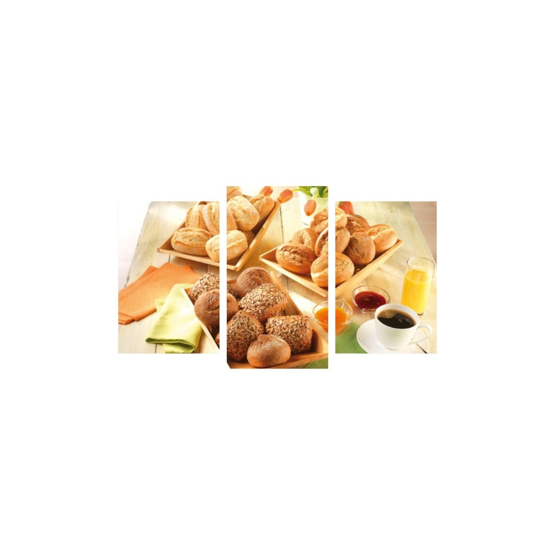 Tablou multicanvas 3 piese 150x90 cm, Food and Drinks model 12