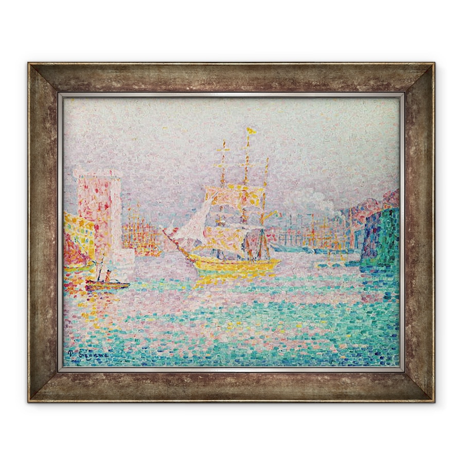 Tablou inramat - Paul Signac - Portul de la Marsilia, 90 x 110 cm