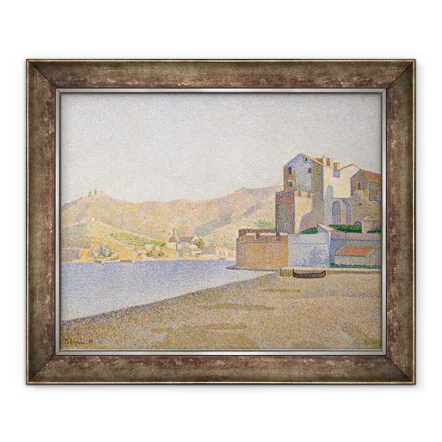 Tablou inramat - Paul Signac - Plaja Town, Collioure, Opus 165, 50 x 60 cm