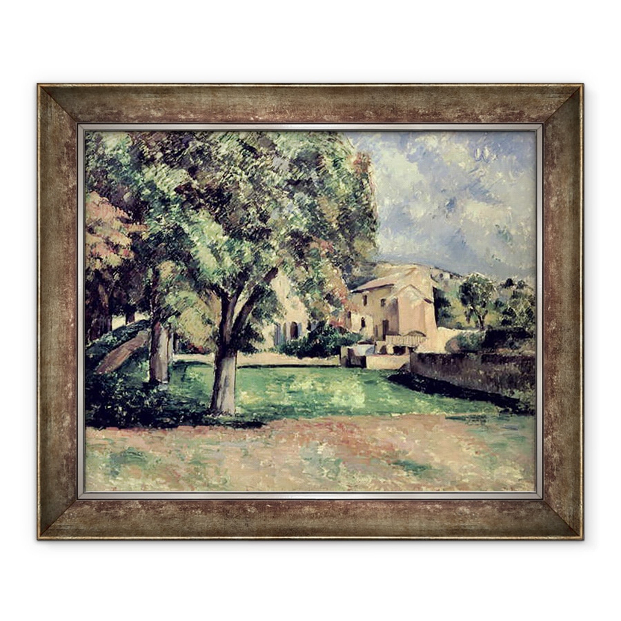 Tablou inramat - Paul Cezanne - Copaci intr-un parc, Jas de Bouffan, 70 x 85 cm