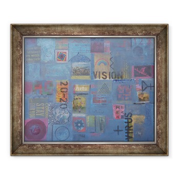 Tablou inramat - Peter McClure - VIZIUNE 20-20... VIRUSUL. 20-20, 90 x 110 cm Tablou inramat - Peter McClure - VIZIUNE 20-20... VIRUSUL. 20-20, 90 x 110 cm