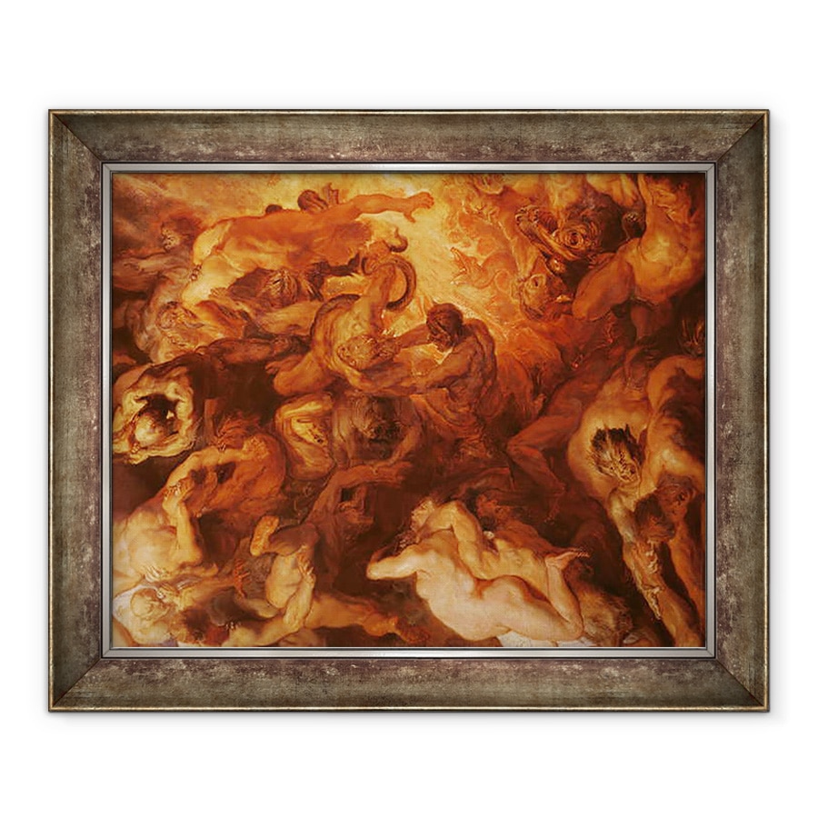 Tablou inramat - Peter Paul Rubens - Detaliu al ultimei judecati mici, 90 x 110 cm