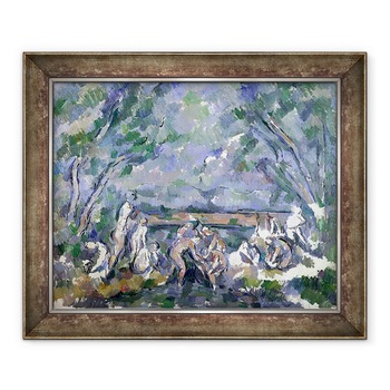 Tablou inramat - Paul Cezanne - Scaldatorii I, 70 x 85 cm Tablou inramat - Paul Cezanne - Scaldatorii I, 70 x 85 cm