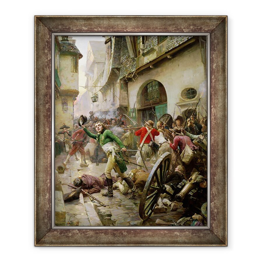 Tablou inramat - Paul Emile Boutigny - Henri de La Rochejaquelein 1772-94 in batalia de la Cholet, 70 x 85 cm