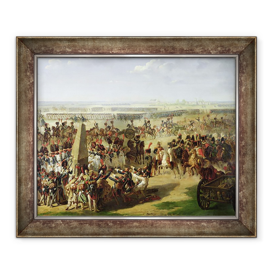 Tablou inramat - Pierre Antoine Augustin Vafflard - Armata franceza tragand in jos coloana Rosbach, 18 octombrie 1806, 90 x 110 cm