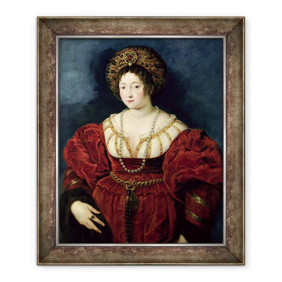Tablou inramat - Peter Paul Rubens - Portret postum al Isabellei dEste, Marchiza de Mantua 1474-1539, 90 x 110 cm