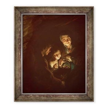 Tablou inramat - Peter Paul Rubens - Batrana cu un brazier, 90 x 110 cm Tablou inramat - Peter Paul Rubens - Batrana cu un brazier, 90 x 110 cm