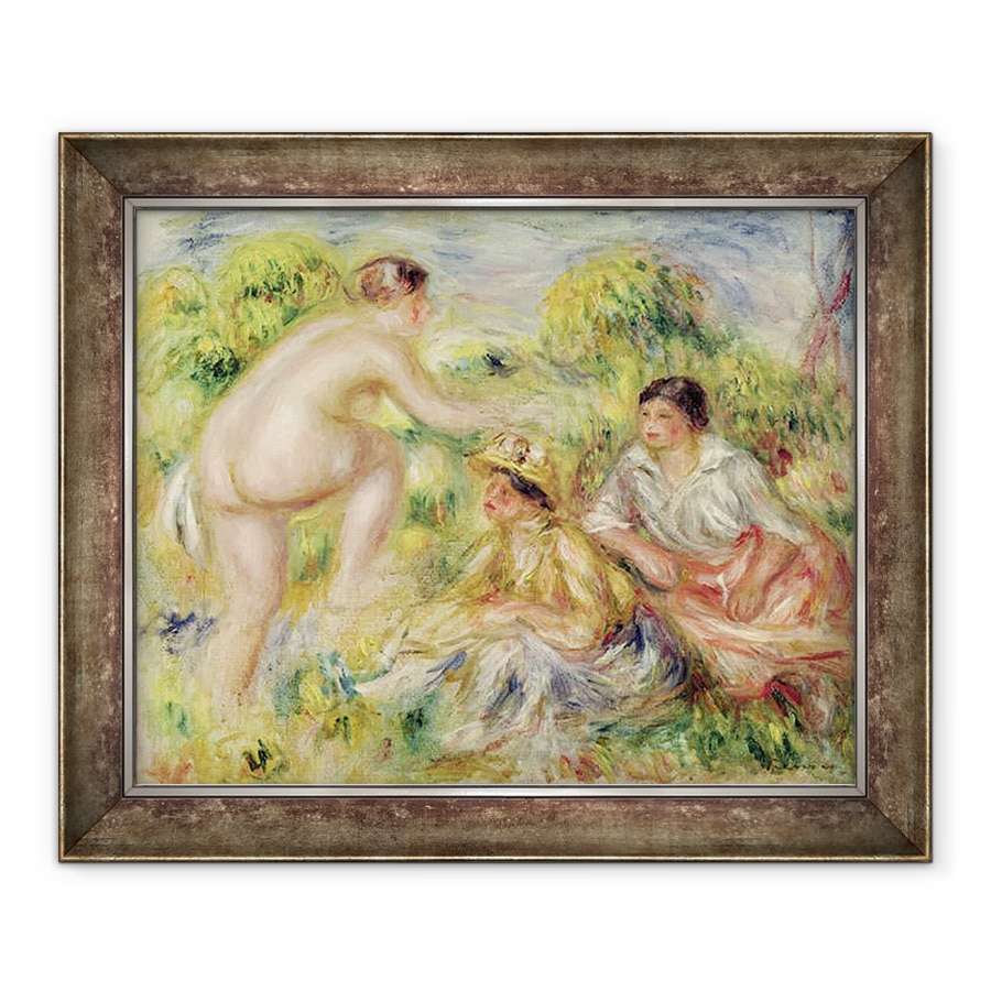 Tablou inramat - Pierre Auguste Renoir - Fete tinere in mediul rural, 90 x 110 cm