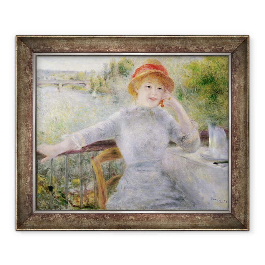 Tablou inramat - Pierre Auguste Renoir - Alphonsine Fournaise 1845-1937 la Grenouillere, 90 x 110 cm
