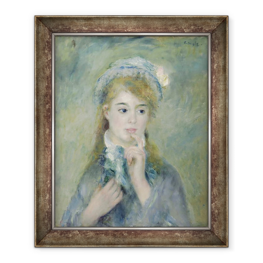 Tablou inramat - Pierre Auguste Renoir - Portret De O Tanara Femeie LIngenue, 50 x 60 cm