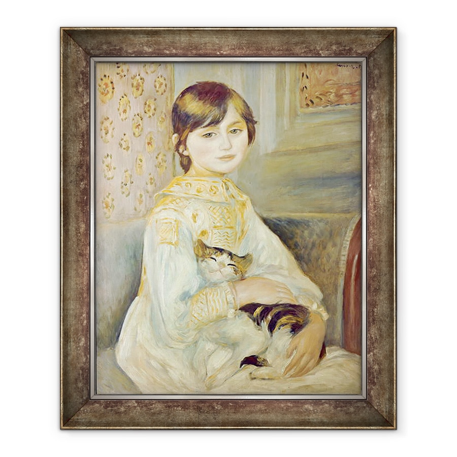 Tablou inramat - Pierre Auguste Renoir - Julie Manet cu Pisica, 90 x 110 cm