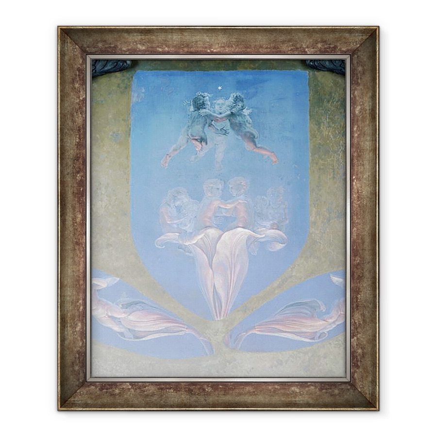 Tablou inramat - Philipp Otto Runge - O sectiune din cea de-a doua versiune a Diminetii II, 70 x 85 cm