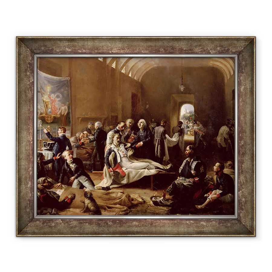 Tablou inramat - Pierre Roch Vigneron - O ambulanta in timpul campaniei franceze, 70 x 85 cm
