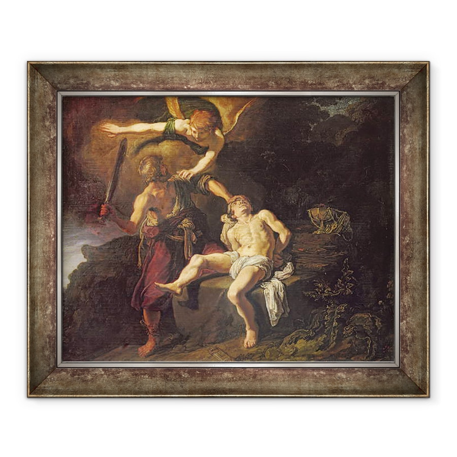 Tablou inramat - Pieter Lastman - Sacrificiul lui Isaac, 70 x 85 cm