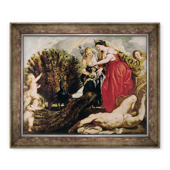 Peter Paul Rubens - Juno és Argus, keretezett kép, 70 x 85 cm