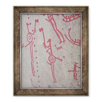 Tablou inramat - Protohistoric - Scene magice I, 90 x 110 cm Tablou inramat - Protohistoric - Scene magice I, 90 x 110 cm