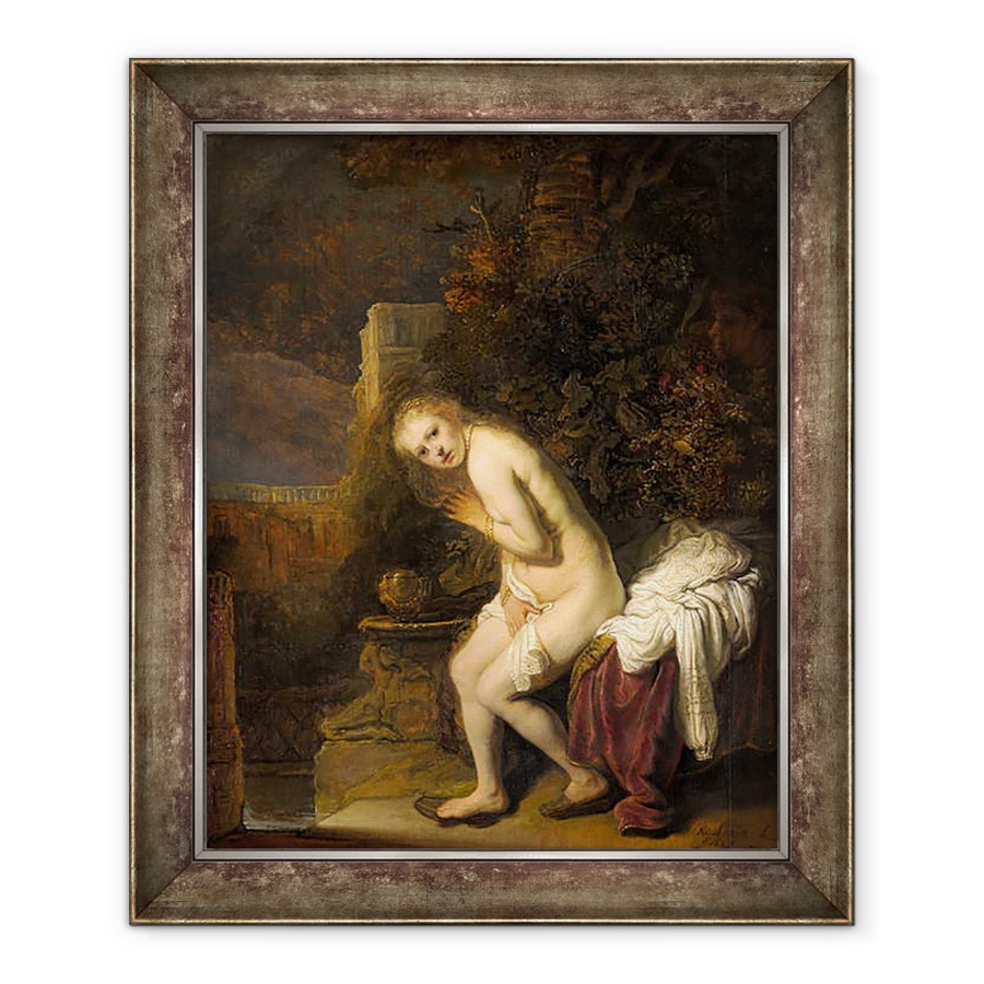 Tablou inramat - Rembrandt Harmensz van Rijn - Susanna si Batranii, 90 x 110 cm