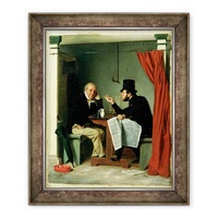 tablou inramat - richard caton woodville - politica intr-o casa de stridii 50 x 60 cm imagen 13_0_
0