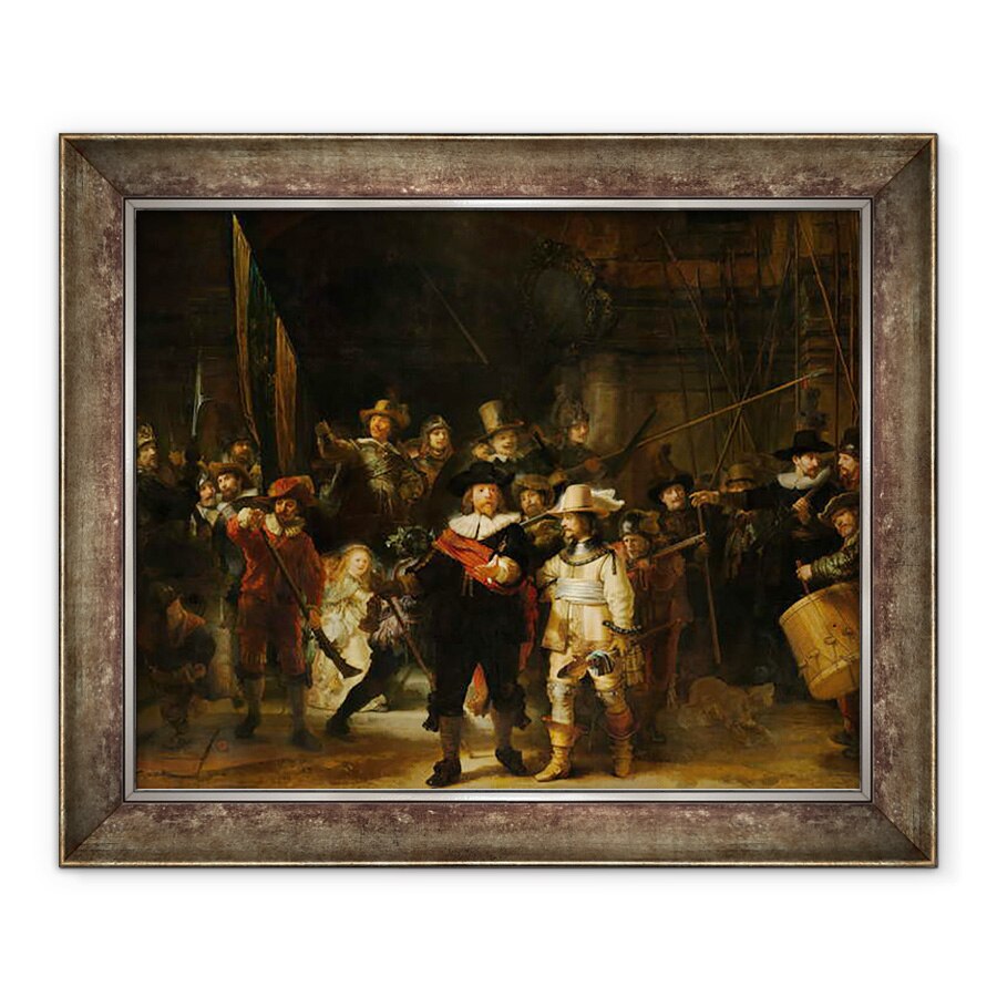 Tablou inramat - Rembrandt Harmensz van Rijn - Nightwatch, 90 x 110 cm