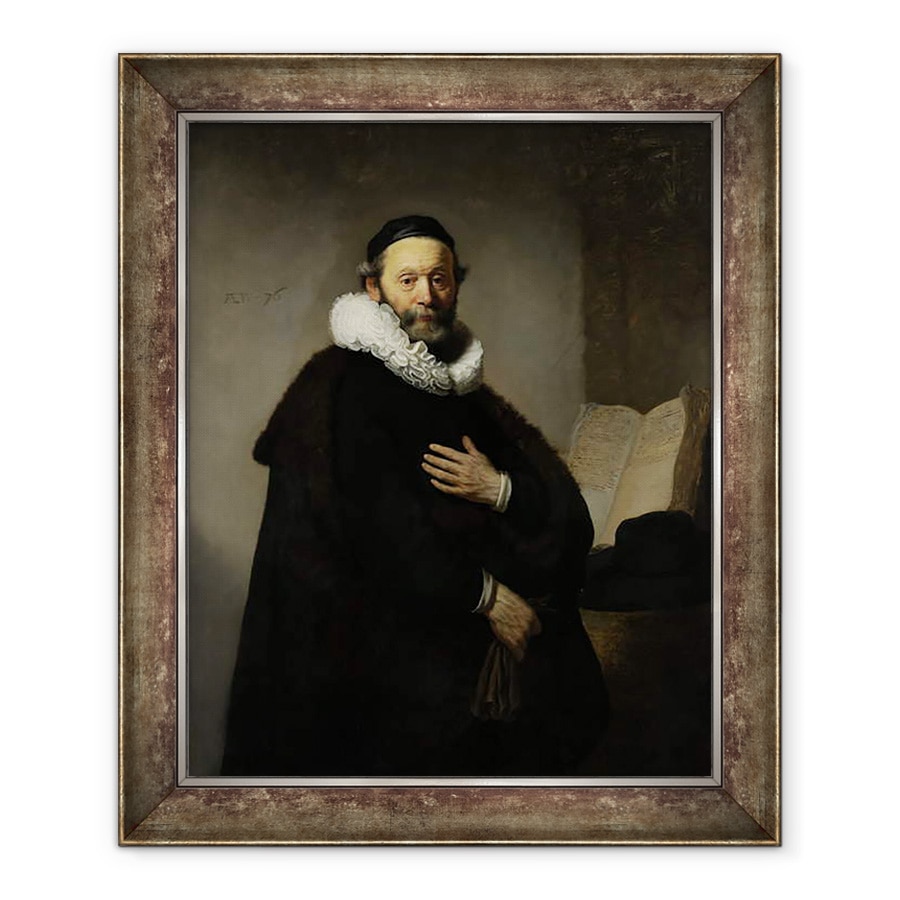 Tablou inramat - Rembrandt Harmensz van Rijn - Portret De Johannes Wtenbogaert, 70 x 85 cm