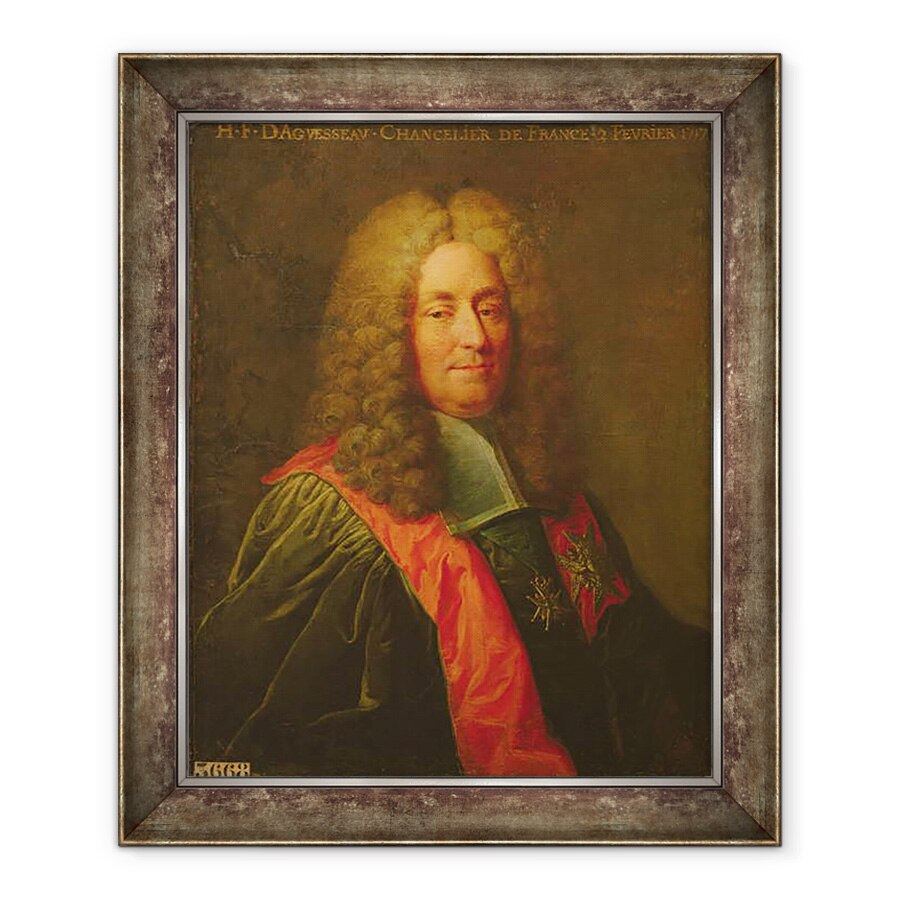 Tablou inramat - Robert Tournieres - Henri-Francois dAguesseau 1668-1751 dupa 1720, 70 x 85 cm