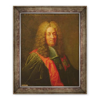 Tablou inramat - Robert Tournieres - Henri-Francois dAguesseau 1668-1751 dupa 1720, 70 x 85 cm Tablou inramat - Robert Tournieres - Henri-Francois dAguesseau 1668-1751 dupa 1720, 70 x 85 cm