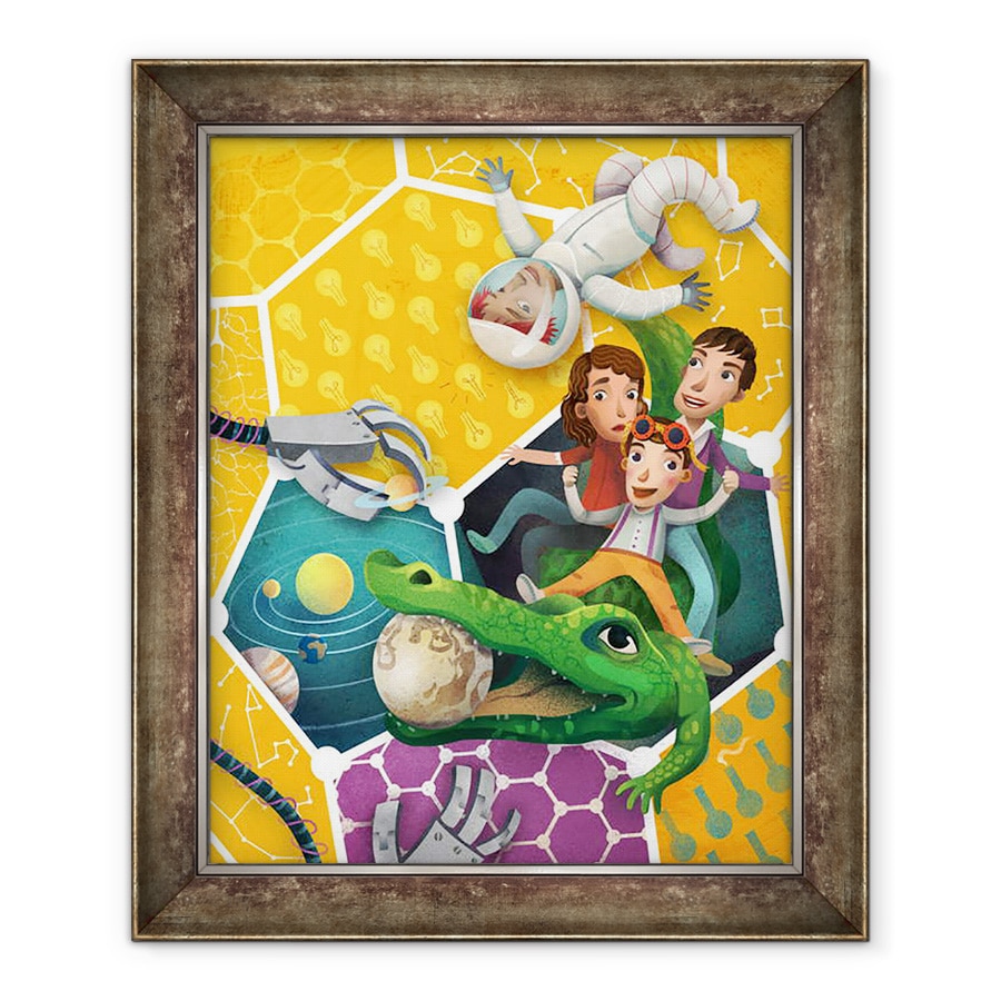 Tablou inramat - Runa Anastasiya Rudaya - Festivalul stiintei, 2014, 90 x 110 cm